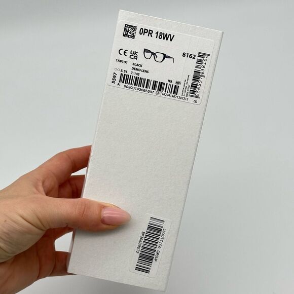 PRADA Eyeglasses PR18WV 1AB101 Black/Demo Lens Women NEW - Picture 10 of 10